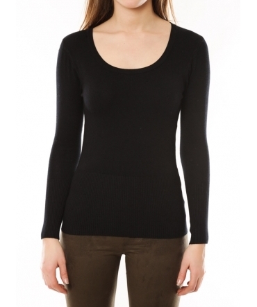 De Fil en Aiguille Pull Lear A1201 Noir