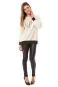 De Fil en Aiguille Pull Sophyline & Co 9015 Blanc