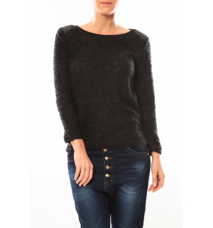 De Fil en Aiguille Pull 1422 Noir