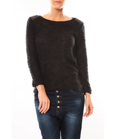 De Fil en Aiguille Pull 1422 Noir