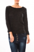 De Fil en Aiguille Pull 1422 Noir