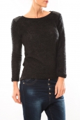 De Fil en Aiguille Pull 1422 Noir