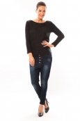 De Fil en Aiguille Pull 1422 Noir