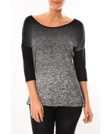 Vero Moda Graing 3/4 Long Top 10104538 Noir/Gris