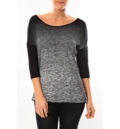 Vero Moda Graing 3/4 Long Top 10104538 Noir/Gris