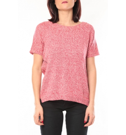 De Fil en Aiguille Pull léger S13010 Rouge - 1 acheté = 1 offert