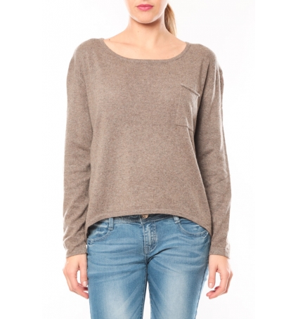 By La Vitrine Pull 1052 Taupe 1 Acheté = 1 Offert