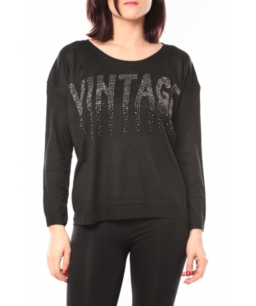 De Fil en Aiguille Pull Vintage & Dressing 8233 Noir