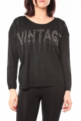 De Fil en Aiguille Pull Vintage & Dressing 8233 Noir