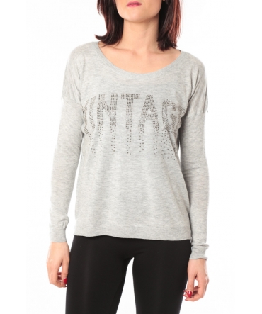 De Fil en Aiguille Pull Vintage & Dressing 8233 Gris