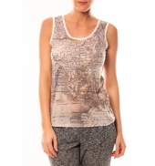 Vero Moda Map SL TOP 10105858 Blanc