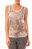 Vero Moda Map SL TOP 10105858 Blanc