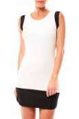 Vero Moda Signe S/L Mini Dress 10111107 Noir/Blanc