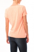 By La Vitrine Tee shirt S13090 Corail - 1 acheté = 1 offert