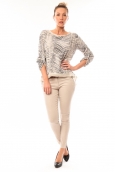 By La Vitrine Tee shirt Zèbre Asso Gold Beige - 1 acheté = 1 offert