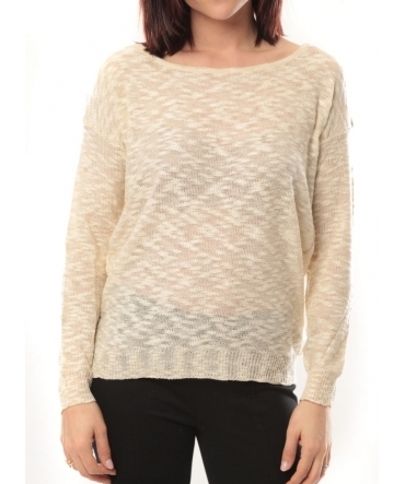 De Fil en Aiguille Pull Love Look 815 Blanc - 1 acheté = 1 offert