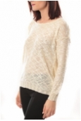 De Fil en Aiguille Pull Love Look 815 Blanc - 1 acheté = 1 offert