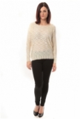 De Fil en Aiguille Pull Love Look 815 Blanc - 1 acheté = 1 offert