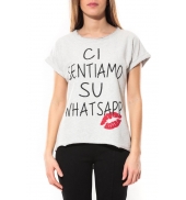 By La Vitrine Tee shirt Amelia Kiss Blanc