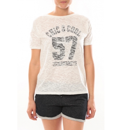 Lulu Castagnette T-shirt Cool Blanc