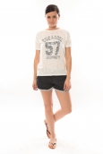 Lulu Castagnette T-shirt Cool Blanc