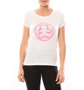 Lulu Castagnette T-shirt Happy Blanc