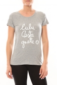 Lulu Castagnette T-shirt Muse Gris