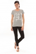 Lulu Castagnette T-shirt Muse Gris