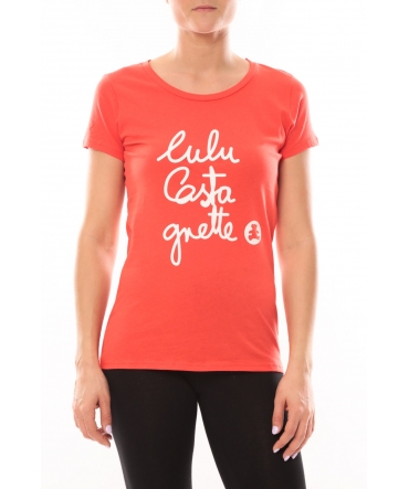 Lulu Castagnette T-shirt Muse Rouge