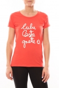 Lulu Castagnette T-shirt Muse Rouge