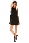 Vero Moda Robe SL Mini Dress Mix Wall 10087646 Noir