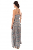 Vero Moda Paisilla Mace S/L Maxi Dress 101077004 Beige