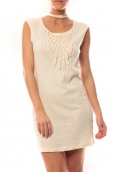 Vero Moda Starlight SL Mini Dress 10107349 Beige