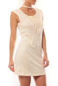 Vero Moda Starlight SL Mini Dress 10107349 Beige