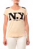 Dress Code T-Shirt Love Look NY 1660 Beige