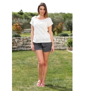 Vero Moda Capy SL Wide Top 10108569 Blanc