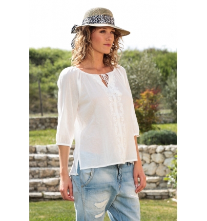 Vero Moda Fig 3/4 Top GA IT 10107504 Blanc