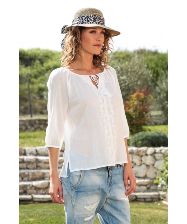 Vero Moda Fig 3/4 Top GA IT 10107504 Blanc