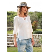 Vero Moda Fig 3/4 Top GA IT 10107504 Blanc