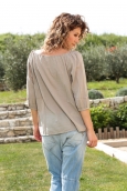 Vero Moda Fig 3/4 Top GA IT 10107504 Taupe