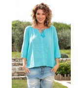 Vero Moda Fig 3/4 Top GA IT 10107504 Bleu