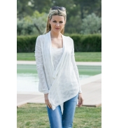 Vero Moda Fast Egypt L/S Drapy Cardigan It 10112493 Blanc