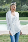 Vero Moda Fast Egypt L/S Drapy Cardigan It 10112493 Blanc