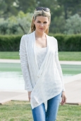 Vero Moda Fast Egypt L/S Drapy Cardigan It 10112493 Blanc