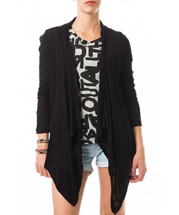 Vero Moda Fast Egypt L/S Drapy Cardigan It 10112493 Noir