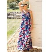 Vero Moda Flower Elysee Ancle Singlet Dress 10110194 Bleu