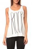 Vero Moda Rock S/L Rock Top Box It Blanc