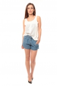 Vero Moda Cashua LW Loose Short Shorts 10108195 Bleu