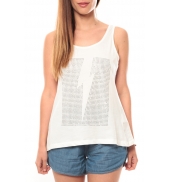 Vero Moda Rock S/L Studs Ligh Top Box It 10108858 Blanc