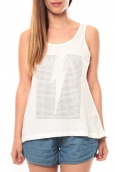 Vero Moda Rock S/L Studs Ligh Top Box It 10108858 Blanc